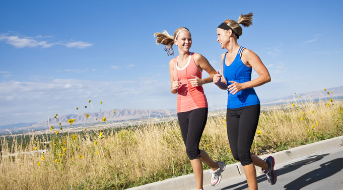 hardlopen om af te vallen