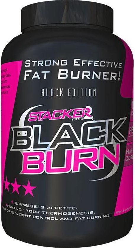 Stacker 2 Black Burn Fatburner Ephedra Vrij Vetverbrander - 120 stuks - Voedingssupplement