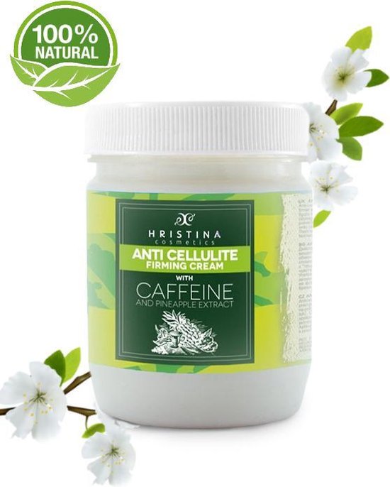 Anti-Cellulite Afslank Crème Ananas - Cafeïne & Vitamine A+E - 200ml
